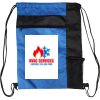 Custom Print Color Block Drawstring Backpack Thumbnail