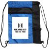 Custom Print Color Block Drawstring Backpack Thumbnail