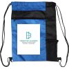 Custom Print Color Block Drawstring Backpack Thumbnail