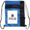 Custom Print Color Block Drawstring Backpack Thumbnail