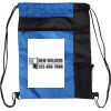 Custom Print Color Block Drawstring Backpack Thumbnail