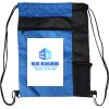 Custom Print Color Block Drawstring Backpack Thumbnail