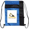 Custom Print Color Block Drawstring Backpack Thumbnail