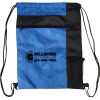 Custom Print Color Block Drawstring Backpack Thumbnail