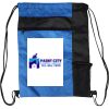 Custom Print Color Block Drawstring Backpack Thumbnail