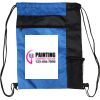 Custom Print Color Block Drawstring Backpack Thumbnail