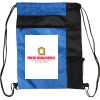 Custom Print Color Block Drawstring Backpack Thumbnail