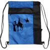 Custom Print Color Block Drawstring Backpack Thumbnail