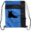 Custom Print Color Block Drawstring Backpack Thumbnail