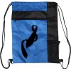 Custom Print Color Block Drawstring Backpack Thumbnail