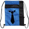 Custom Print Color Block Drawstring Backpack Thumbnail