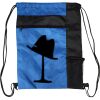 Custom Print Color Block Drawstring Backpack Thumbnail