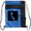 Custom Print Color Block Drawstring Backpack Thumbnail