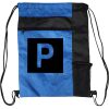 Custom Print Color Block Drawstring Backpack Thumbnail