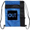 Custom Print Color Block Drawstring Backpack Thumbnail