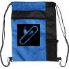 Custom Print Color Block Drawstring Backpack Thumbnail