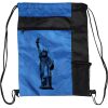 Custom Print Color Block Drawstring Backpack Thumbnail