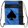 Custom Print Color Block Drawstring Backpack Thumbnail