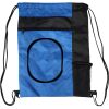 Custom Print Color Block Drawstring Backpack Thumbnail