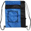 Custom Print Color Block Drawstring Backpack Thumbnail