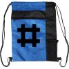 Custom Print Color Block Drawstring Backpack Thumbnail