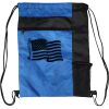 Custom Print Color Block Drawstring Backpack Thumbnail