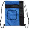 Custom Print Color Block Drawstring Backpack Thumbnail