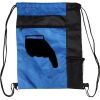 Custom Print Color Block Drawstring Backpack Thumbnail