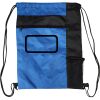 Custom Print Color Block Drawstring Backpack Thumbnail