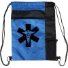 Custom Print Color Block Drawstring Backpack Thumbnail