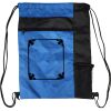 Custom Print Color Block Drawstring Backpack Thumbnail