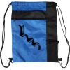 Custom Print Color Block Drawstring Backpack Thumbnail