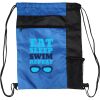 Custom Print Color Block Drawstring Backpack Thumbnail
