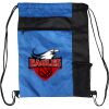Custom Print Color Block Drawstring Backpack Thumbnail