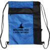 Custom Print Color Block Drawstring Backpack Thumbnail
