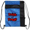 Custom Print Color Block Drawstring Backpack Thumbnail