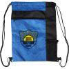 Custom Print Color Block Drawstring Backpack Thumbnail