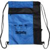 Custom Print Color Block Drawstring Backpack Thumbnail