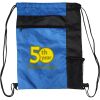 Custom Print Color Block Drawstring Backpack Thumbnail