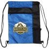 Custom Print Color Block Drawstring Backpack Thumbnail
