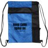 Custom Print Color Block Drawstring Backpack Thumbnail