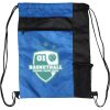 Custom Print Color Block Drawstring Backpack Thumbnail