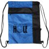 Custom Print Color Block Drawstring Backpack Thumbnail
