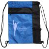 Custom Print Color Block Drawstring Backpack Thumbnail