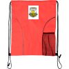 Custom Print Dual Pocket Drawstring Backpack Thumbnail