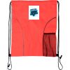 Custom Print Dual Pocket Drawstring Backpack Thumbnail
