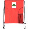 Custom Print Dual Pocket Drawstring Backpack Thumbnail