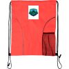 Custom Print Dual Pocket Drawstring Backpack Thumbnail