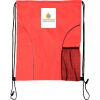 Custom Print Dual Pocket Drawstring Backpack Thumbnail